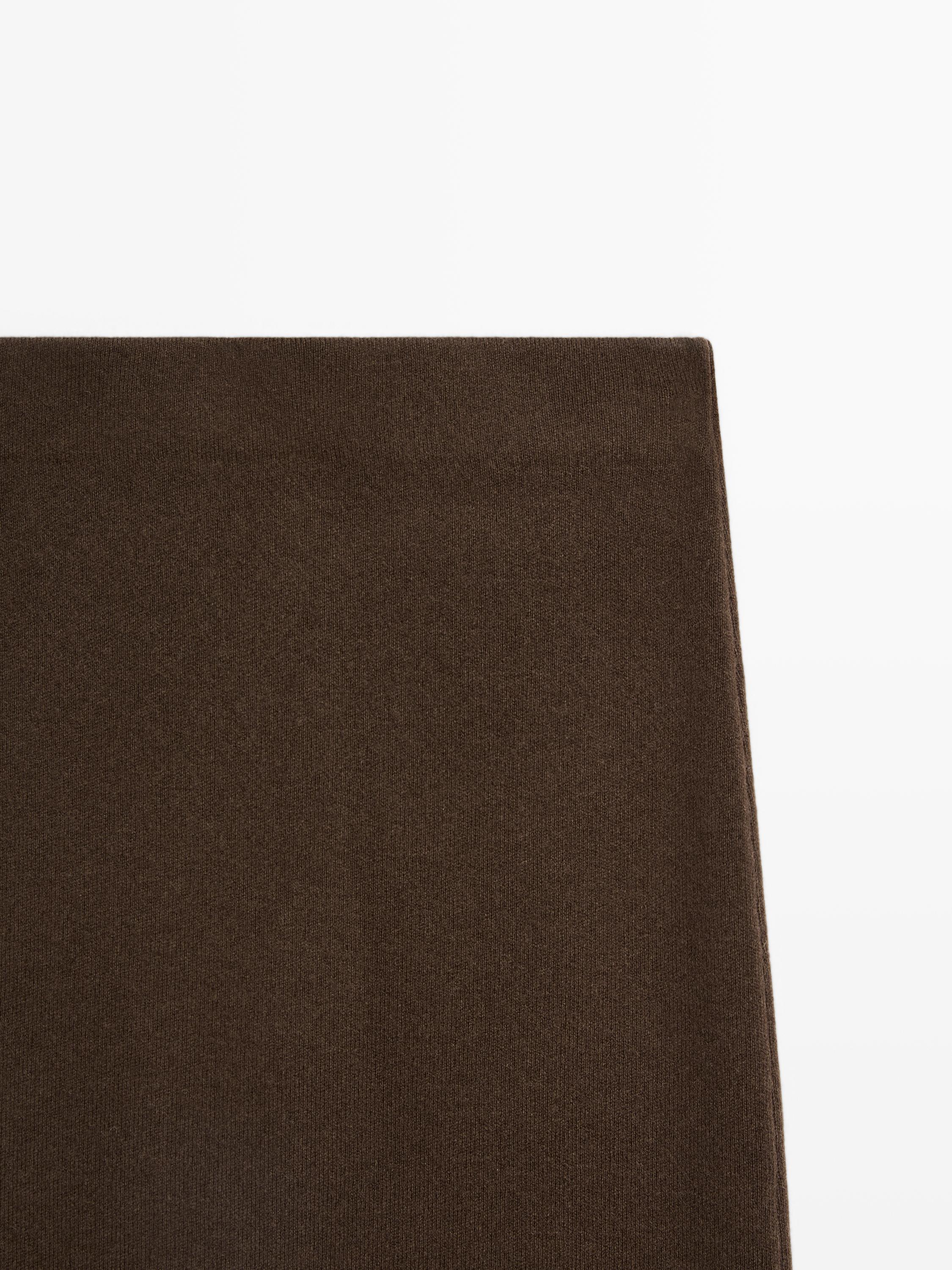 Jupe midi double face